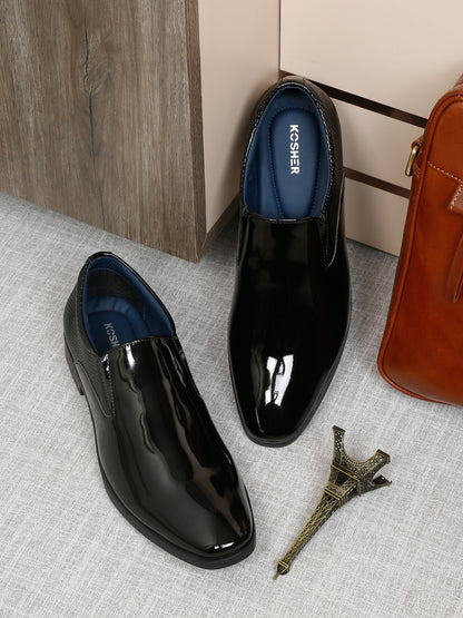 Kosher Black Color Slip-on Formal Shoes