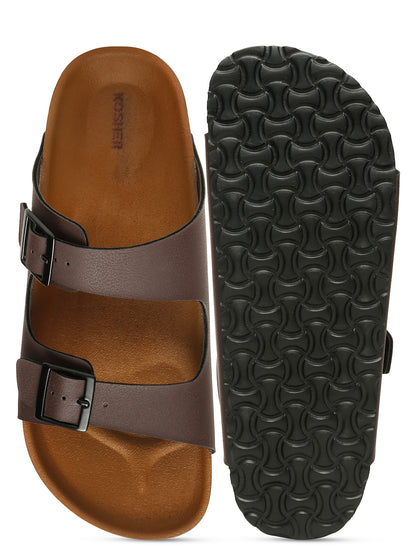Kosher Brown Casual Sandal For Men