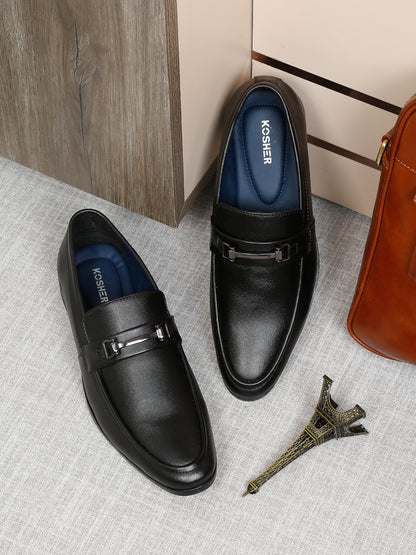 Kosher Black Color Slip-on Formal Shoes