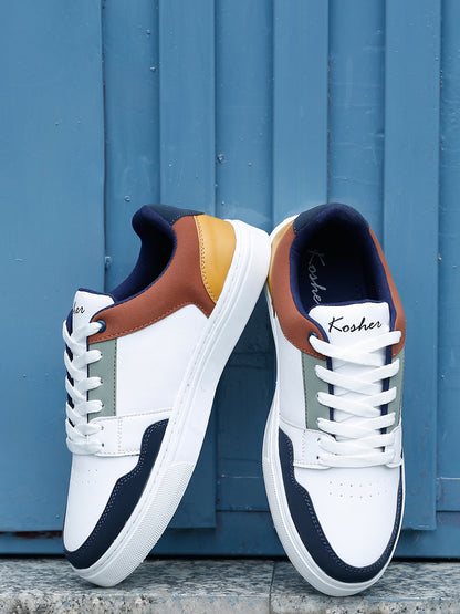 Kosher Men's Colorblock Synthetic Sneakers