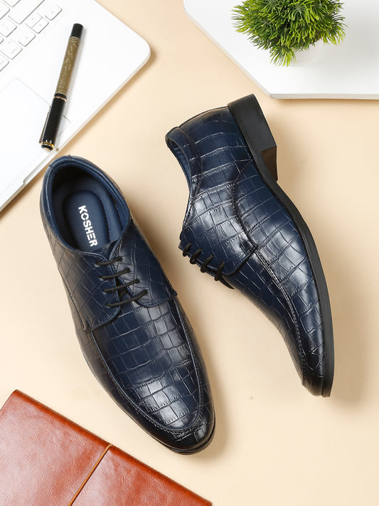 Kosher Navy Color lace-up Formal Shoes