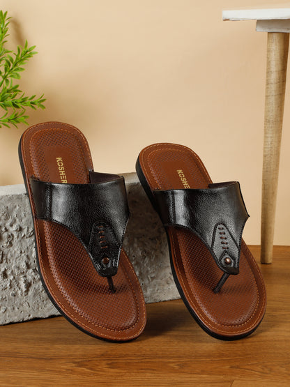 Kosher Brown Men's formal slipper