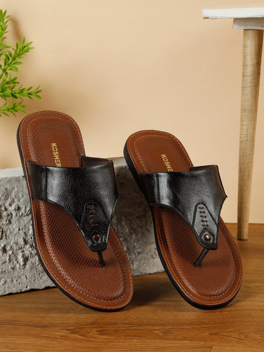 Kosher Brown Men's formal slipper