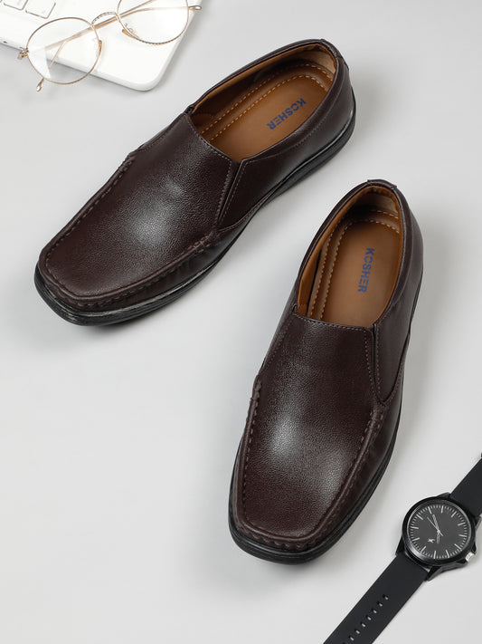 Kosher Brown Color Lace-up Formal Shoes