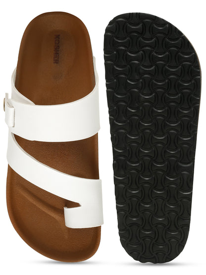 Kosher White Men's Casual Sandal