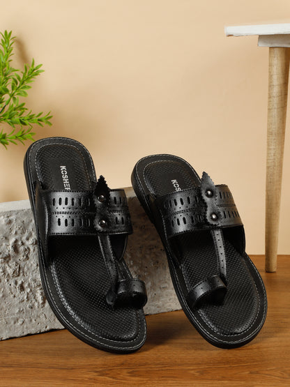 Kosher Black Men's formal slipper