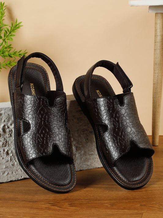 Kosher Brown Men's formal sandal