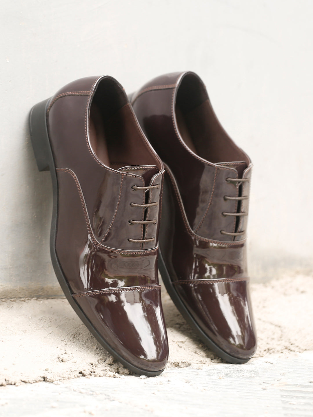 Kosher P.brown Color Lace-up Formal Shoes