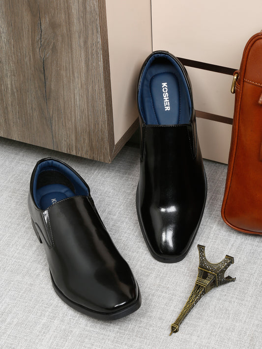 Kosher Black Color Slip-on Formal Shoes