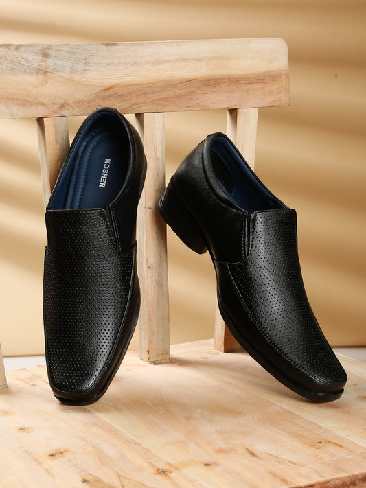 Kosher Black Color Slip-on Formal Shoes