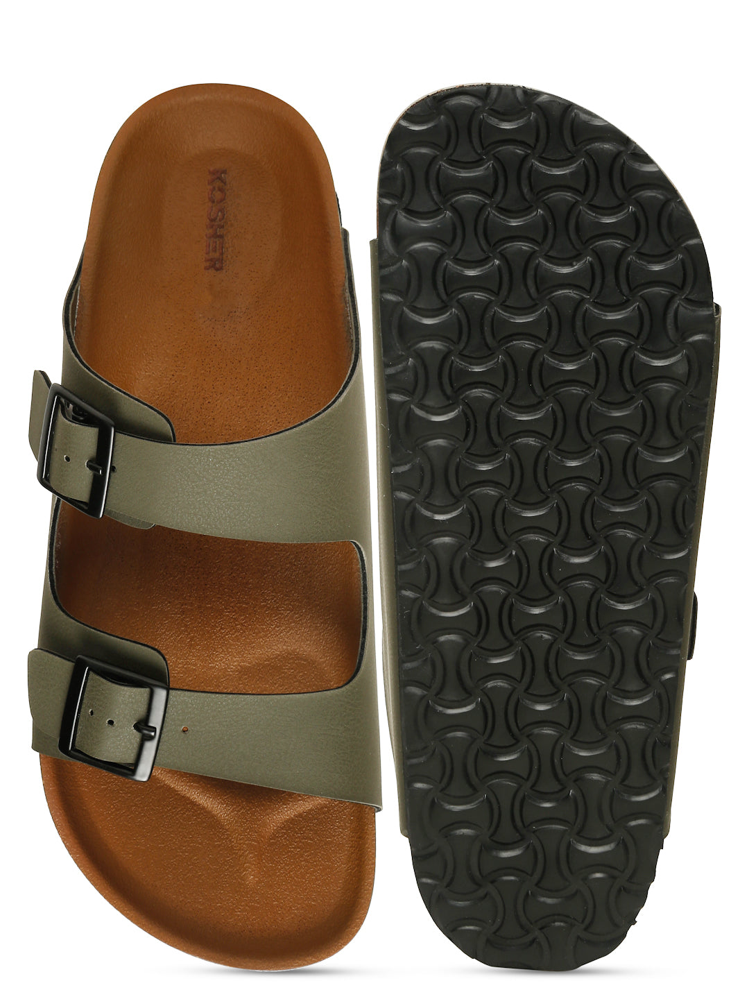Kosher Olive Men's Casual Sandal