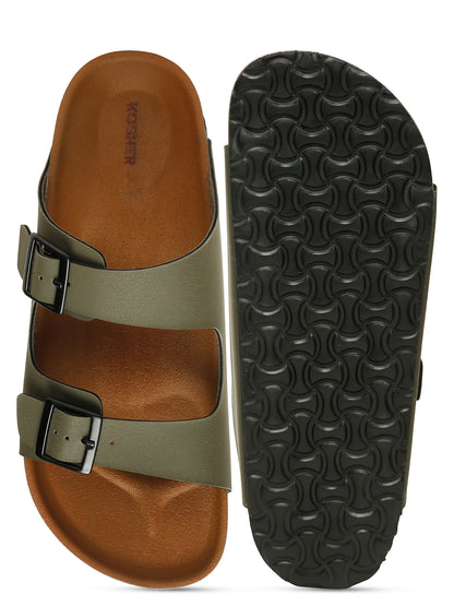 Kosher Olive Men's Casual Sandal