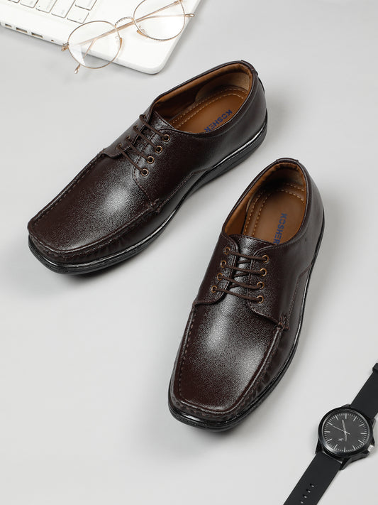 Kosher Brown Color Lace-up Formal Shoes