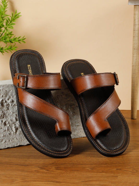 Kosher Tan Men's formal slipper