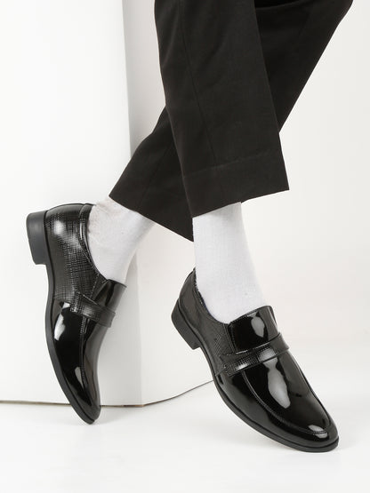 Kosher Black Color Men's Slip on Formal Shoes