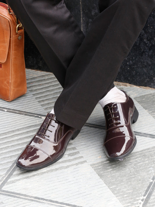 Kosher P.brown Color Lace-up Formal Shoes