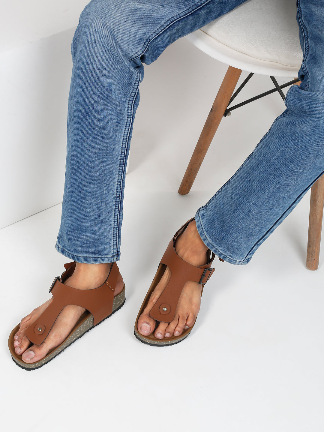 Kosher Tan Color Casual Sandal