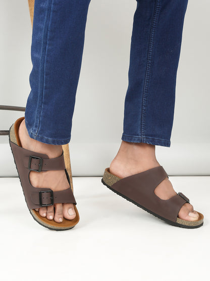 Kosher Brown Casual Sandal For Men