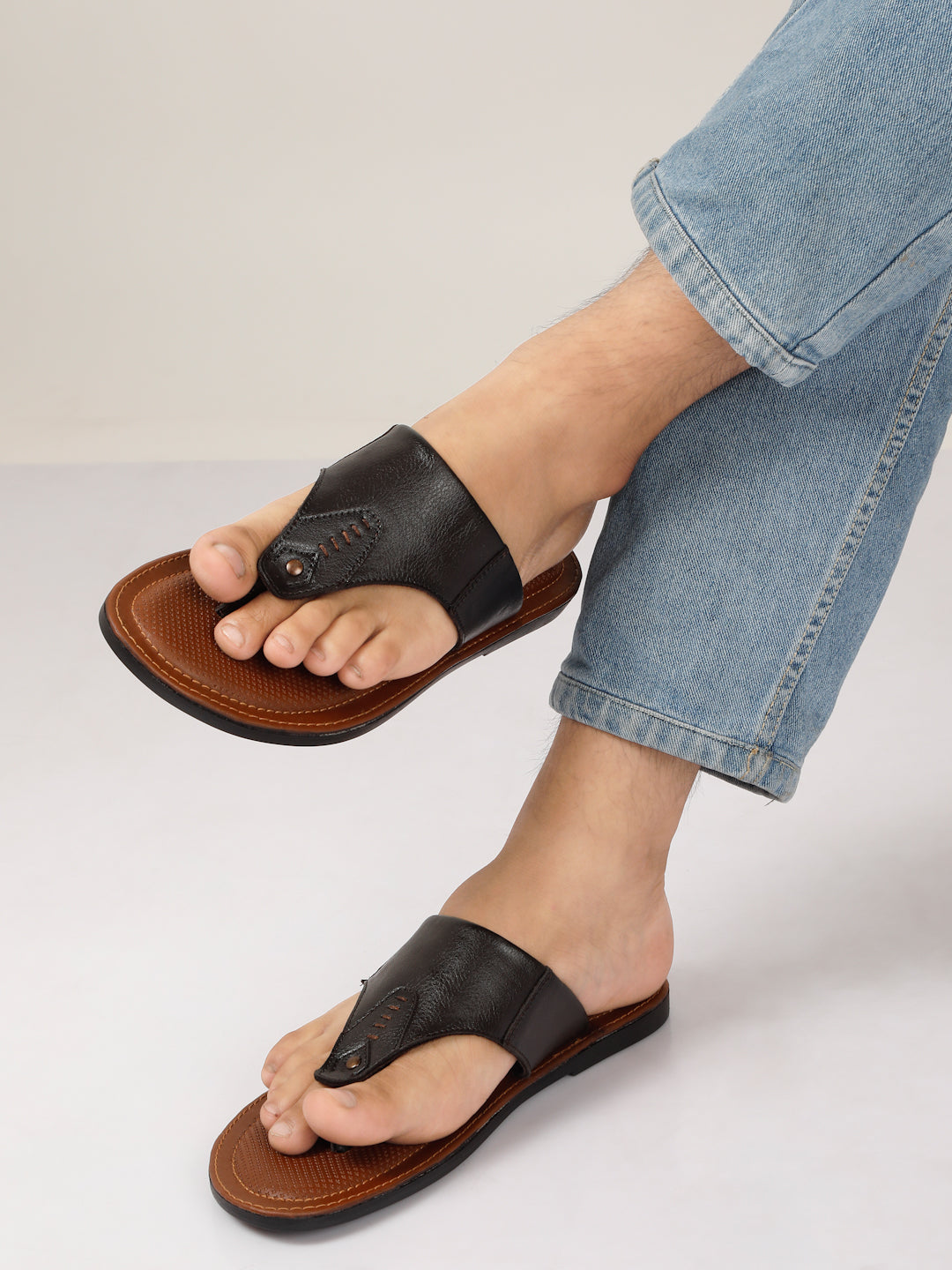 Kosher Brown Men's formal slipper