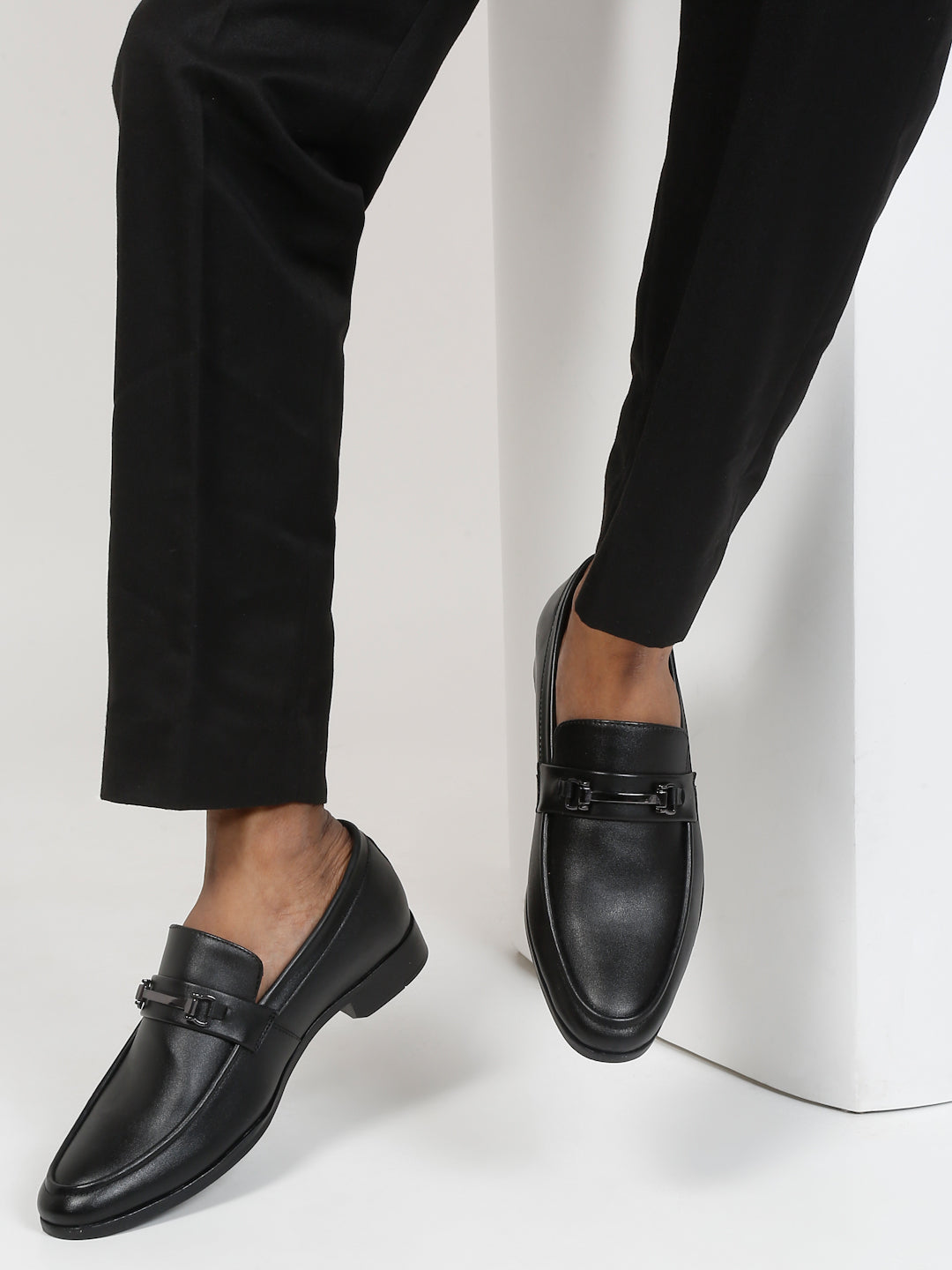 Kosher Black Color Slip-on Formal Shoes