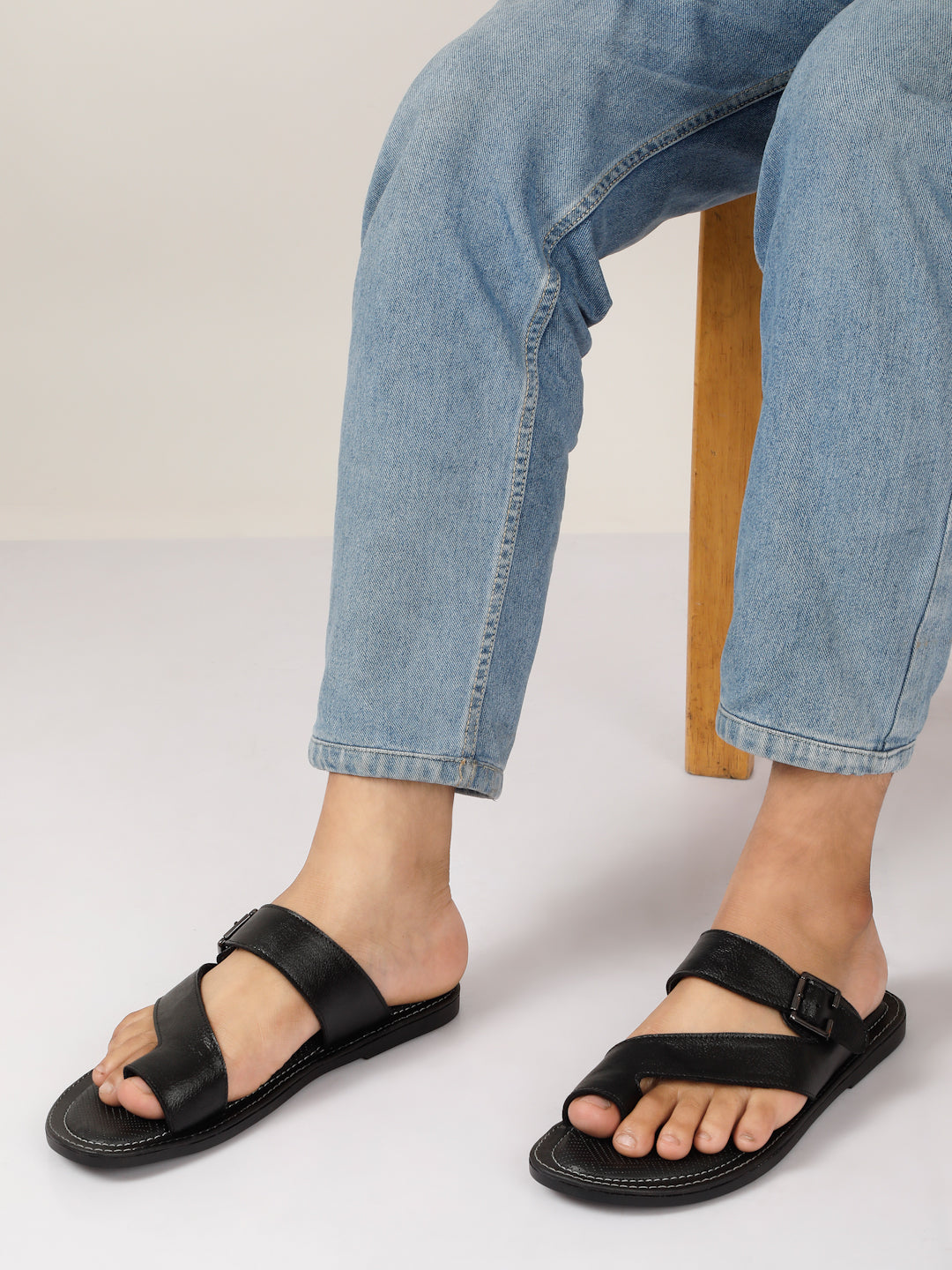 Kosher Black Men's formal slipper