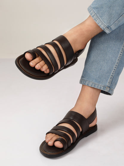 Kosher Brown Men's formal sandal