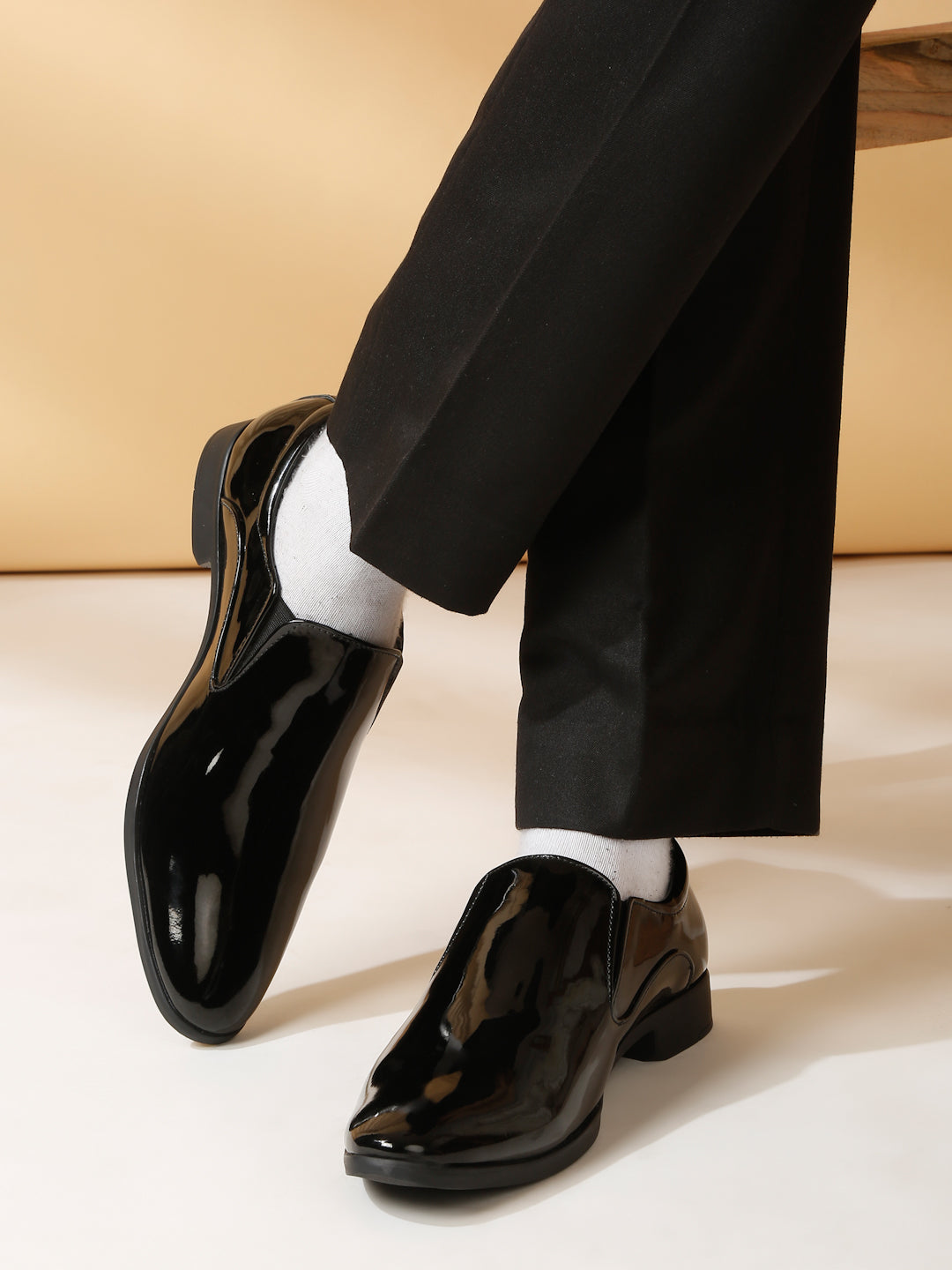 Kosher Black Color Slip-on Formal Shoes