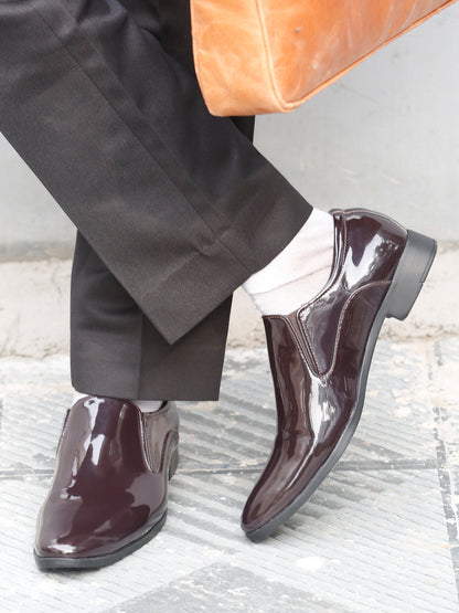 Kosher P.brown Color Slip-on Formal Shoes