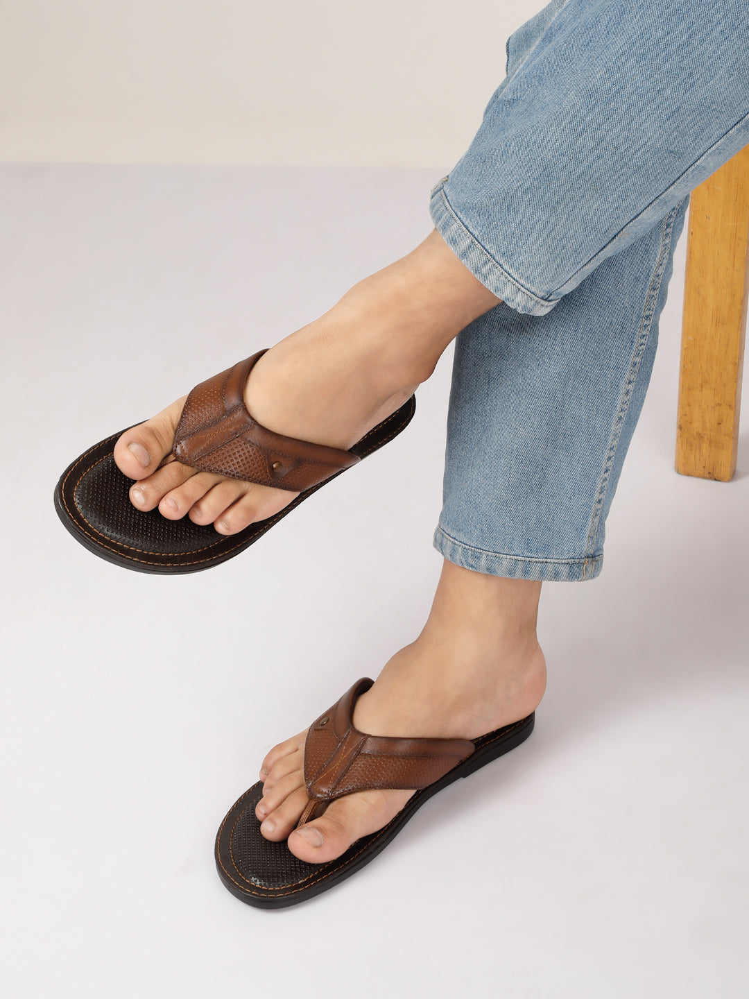 Kosher Tan Men's formal slipper