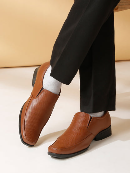 Kosher Tan Color Slip-on Formal Shoes