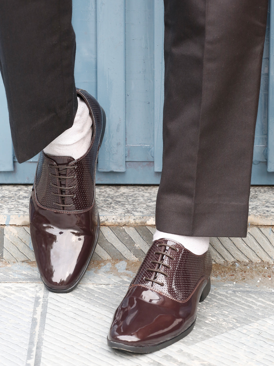 Kosher P.brown Color Lace-up Formal Shoes
