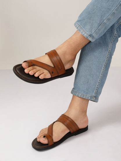 Kosher Tan Men's formal slipper