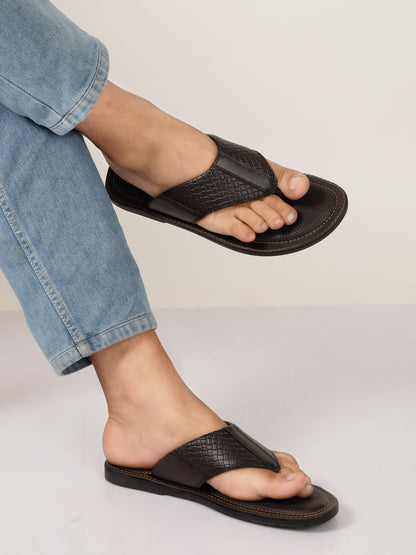 Kosher Brown Men's formal slipper