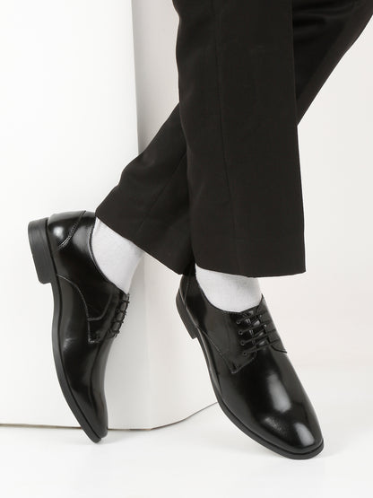 Kosher Black Color Lace-up Formal Shoes