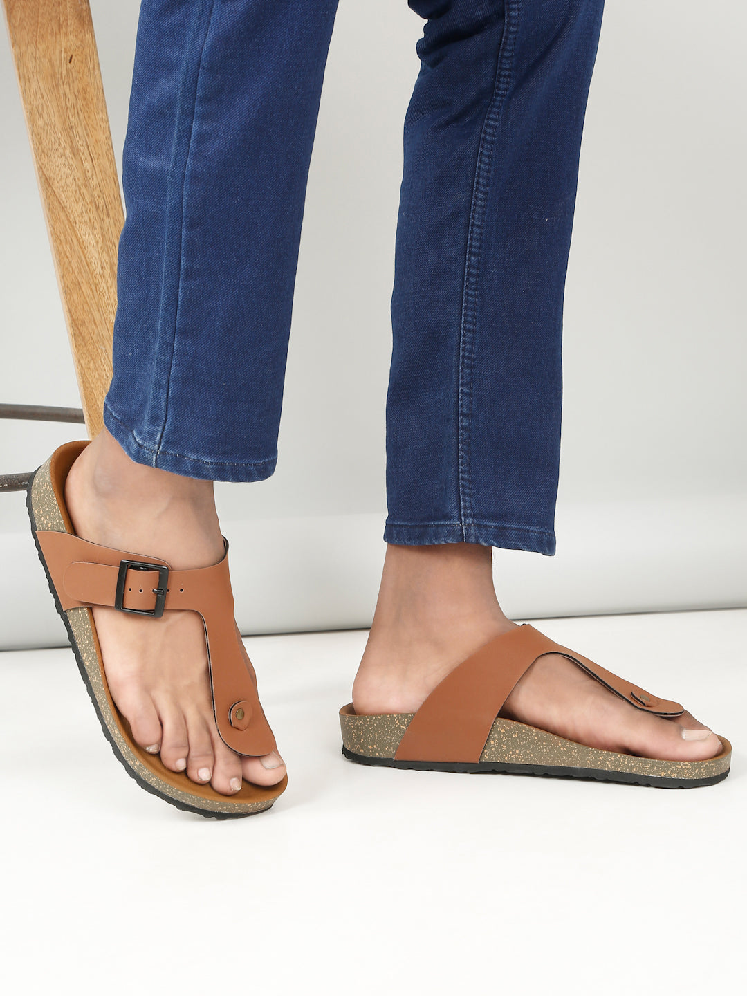 Kosher Tan Color Men's Casual Sandal,  Slipper