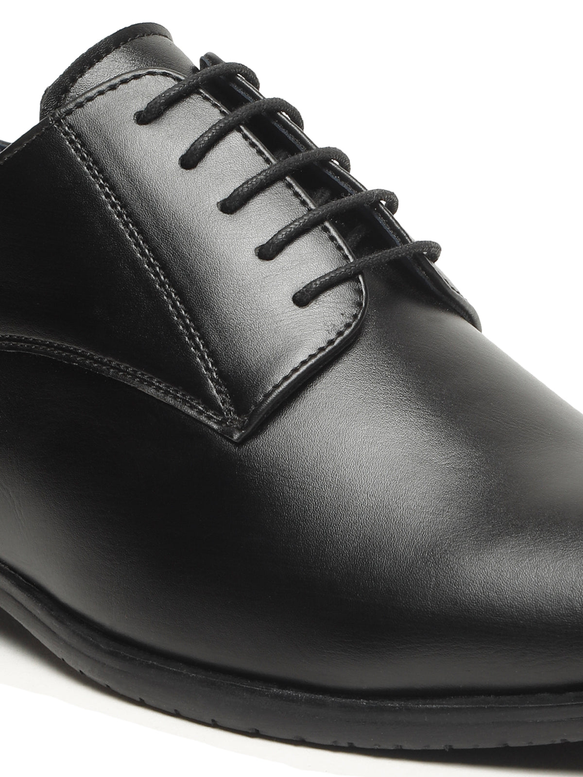 KOSHER Men’s Black Formal Shoes | Classic Lace-Up Derby Shoes