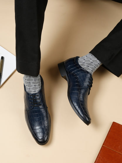 Kosher Navy Color lace-up Formal Shoes