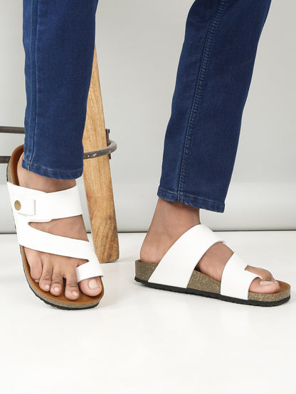 Kosher White Men's Casual Sandal