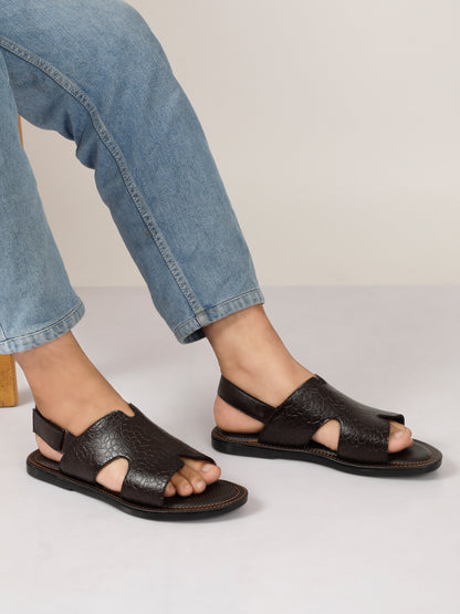 Kosher Brown Men's formal sandal