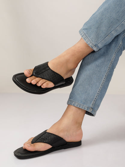 Kosher Black Men's formal slipper