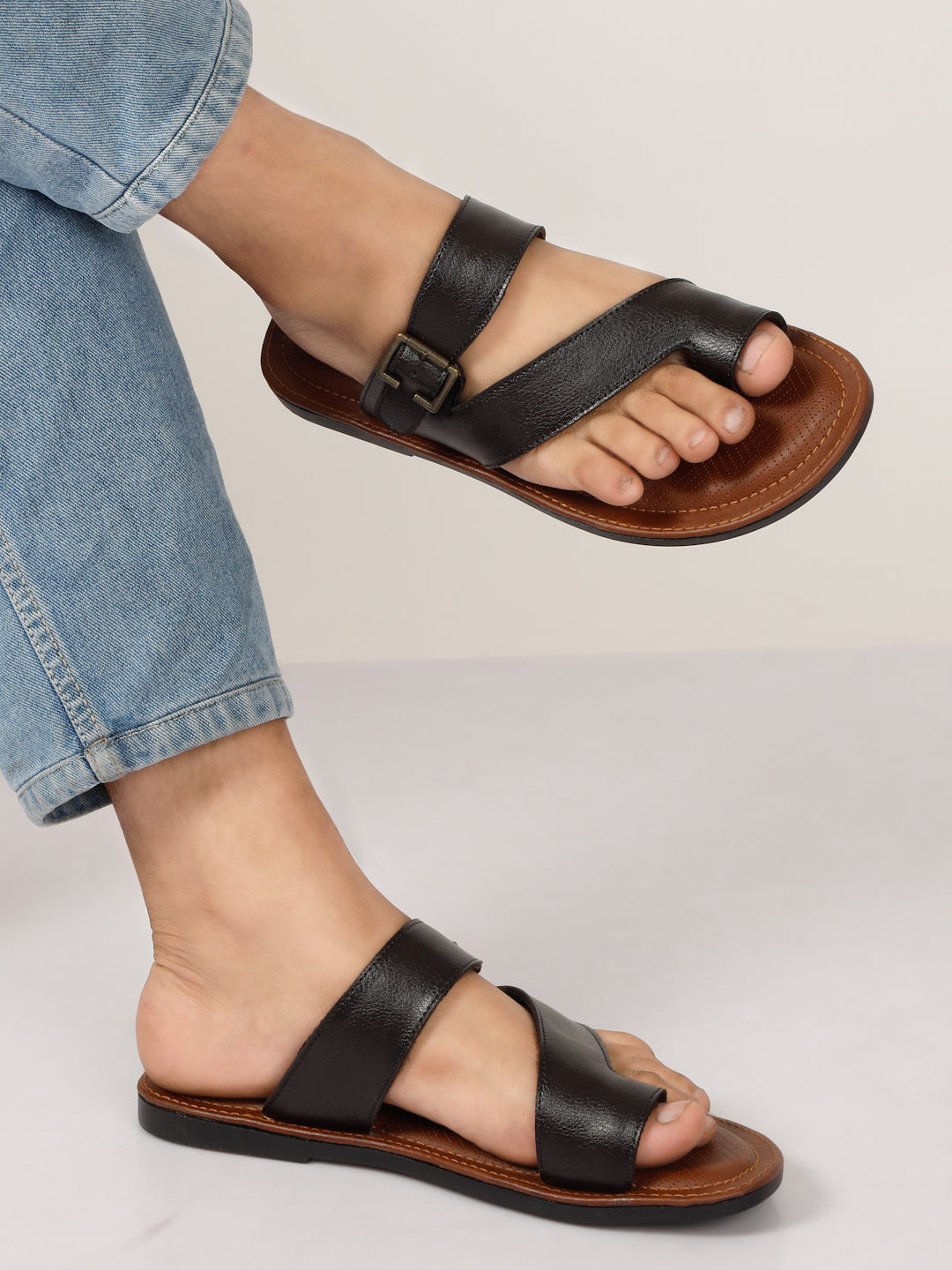 Kosher Brown Men's formal slipper