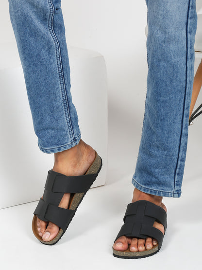 Kosher Black color casual slipper