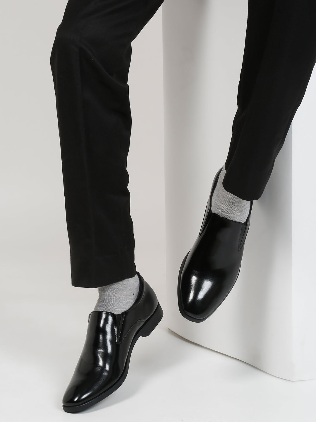 Kosher Black Color Slip-on Formal Shoes