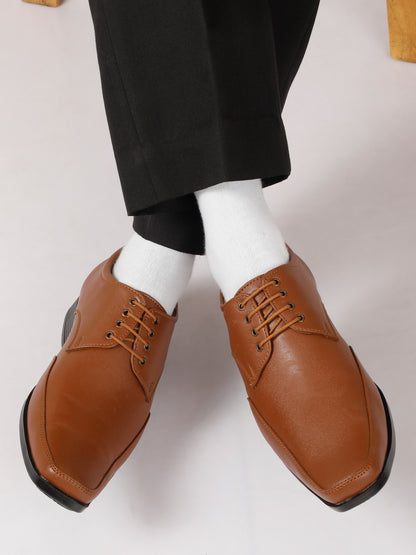 Kosher Tan Color Lace-up Formal Shoes