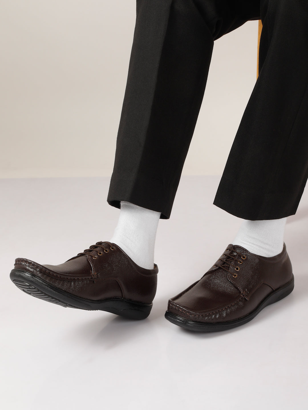 Kosher Brown Color Lace-up Formal Shoes