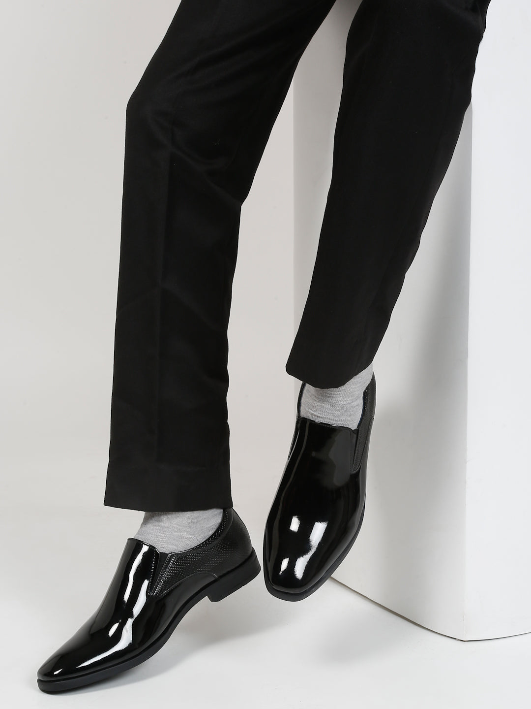 Kosher Black Color Slip-on Formal Shoes