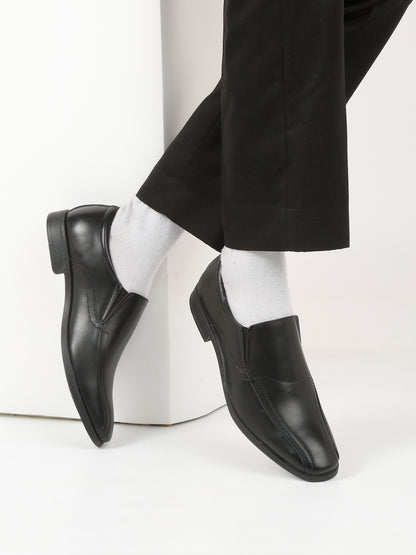 Kosher Black Color Slip on Formal Shoes