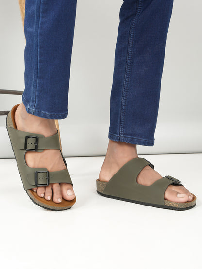 Kosher Olive Men's Casual Sandal