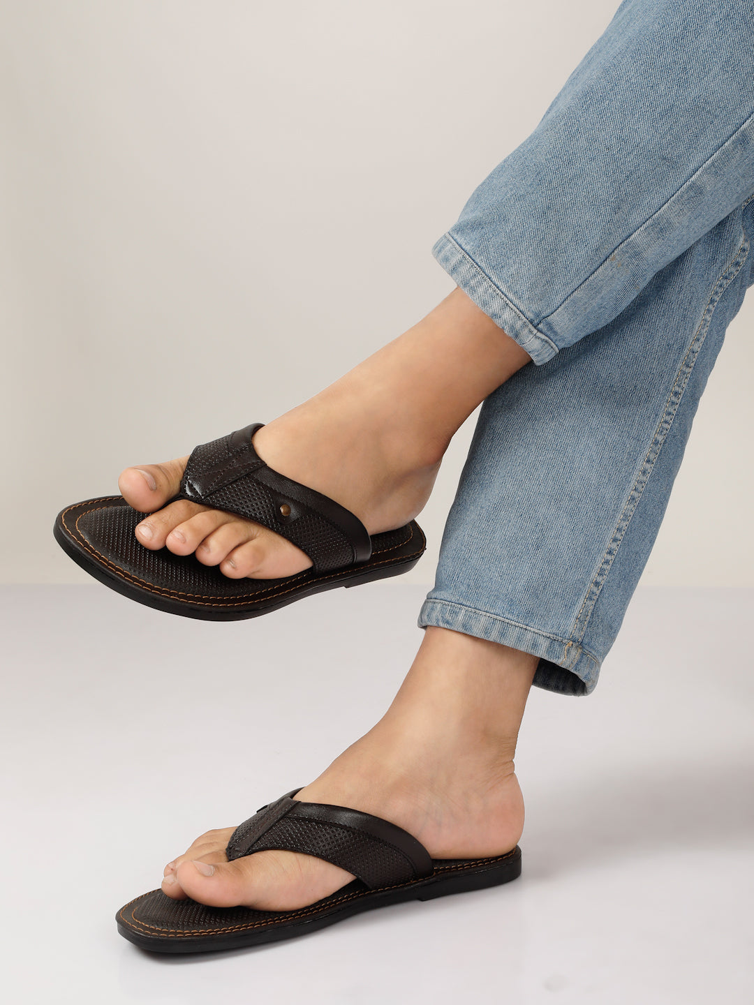 Kosher Brown Men's formal slipper