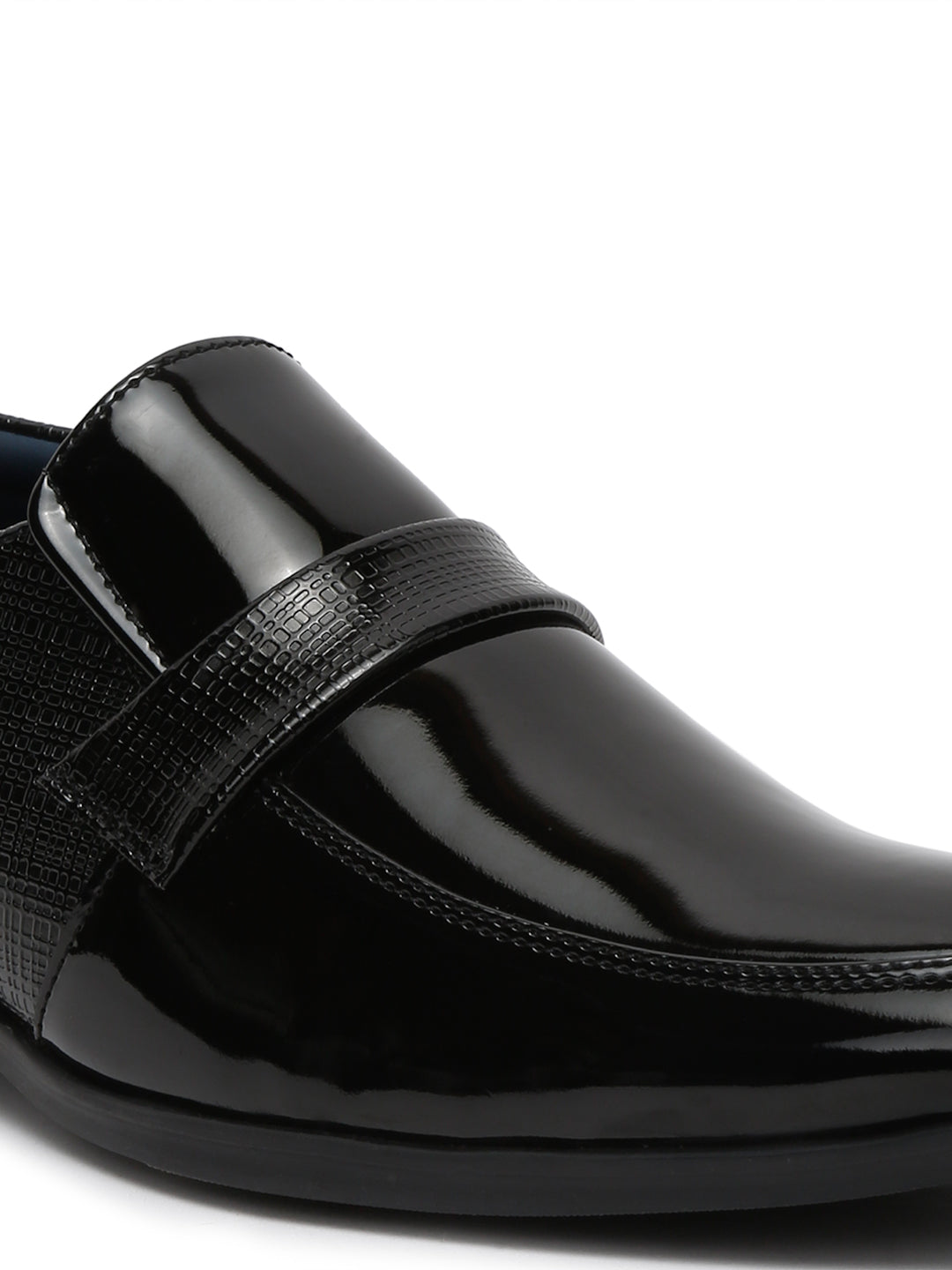 Kosher Black Color Men's Slip on Formal Shoes
